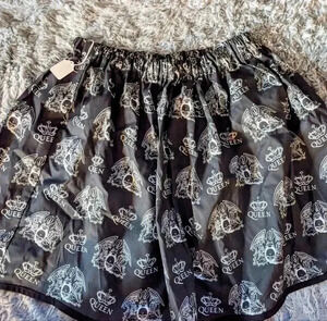 Boutique Queen Rock Band Puff Skirt